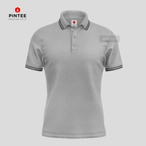 Pintee Premium Polo Grey Melange