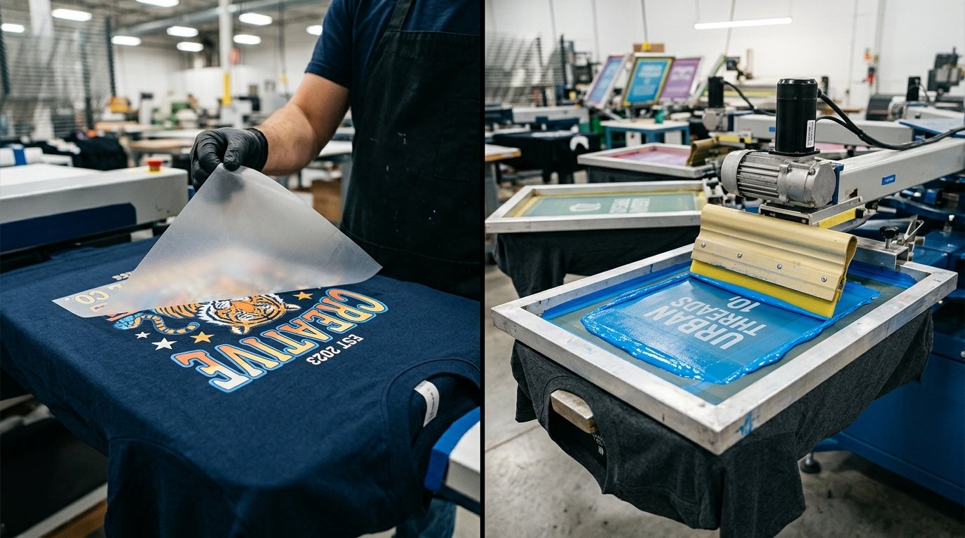 DTF Printing vs Screen Printing vs High-Density Rubber Print: Durability, Cost & MOQ Guide