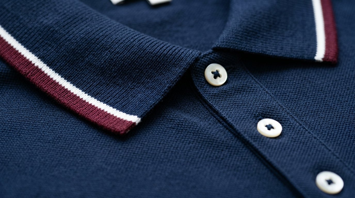 Flat Knit Collars & Tipping Polo Shirts: Jacquard Ribs, Double Tipping & Custom Collar Engineering