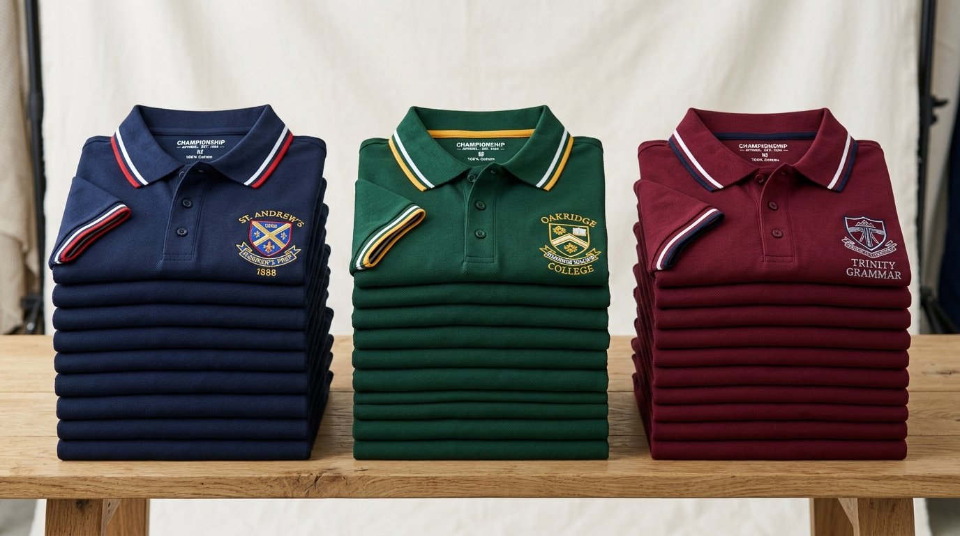 School, College & Sports Uniform Polos: Fabric Durability, Color-Fastness & Anti-Pilling